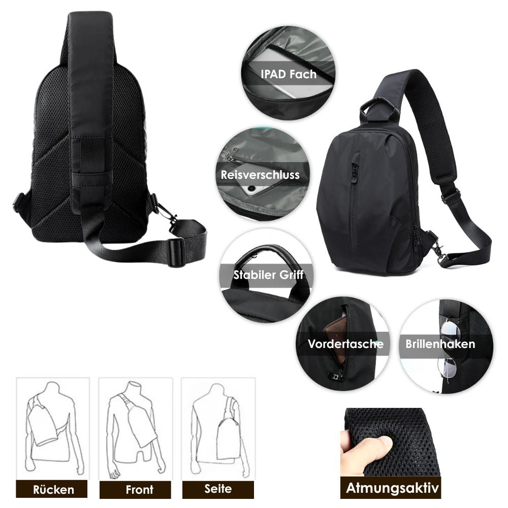 MY3 – Komfortable Brust- & Schultertasche