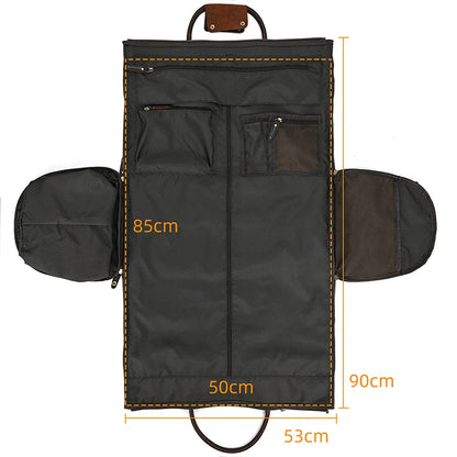 Torben - Vintage Leder-Reisetasche mit Kleidersack