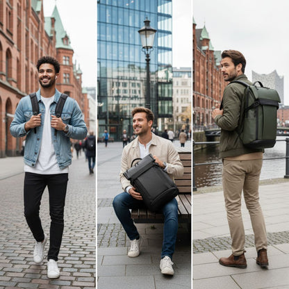 Elbward- Wetterfester Roll Top Rucksack