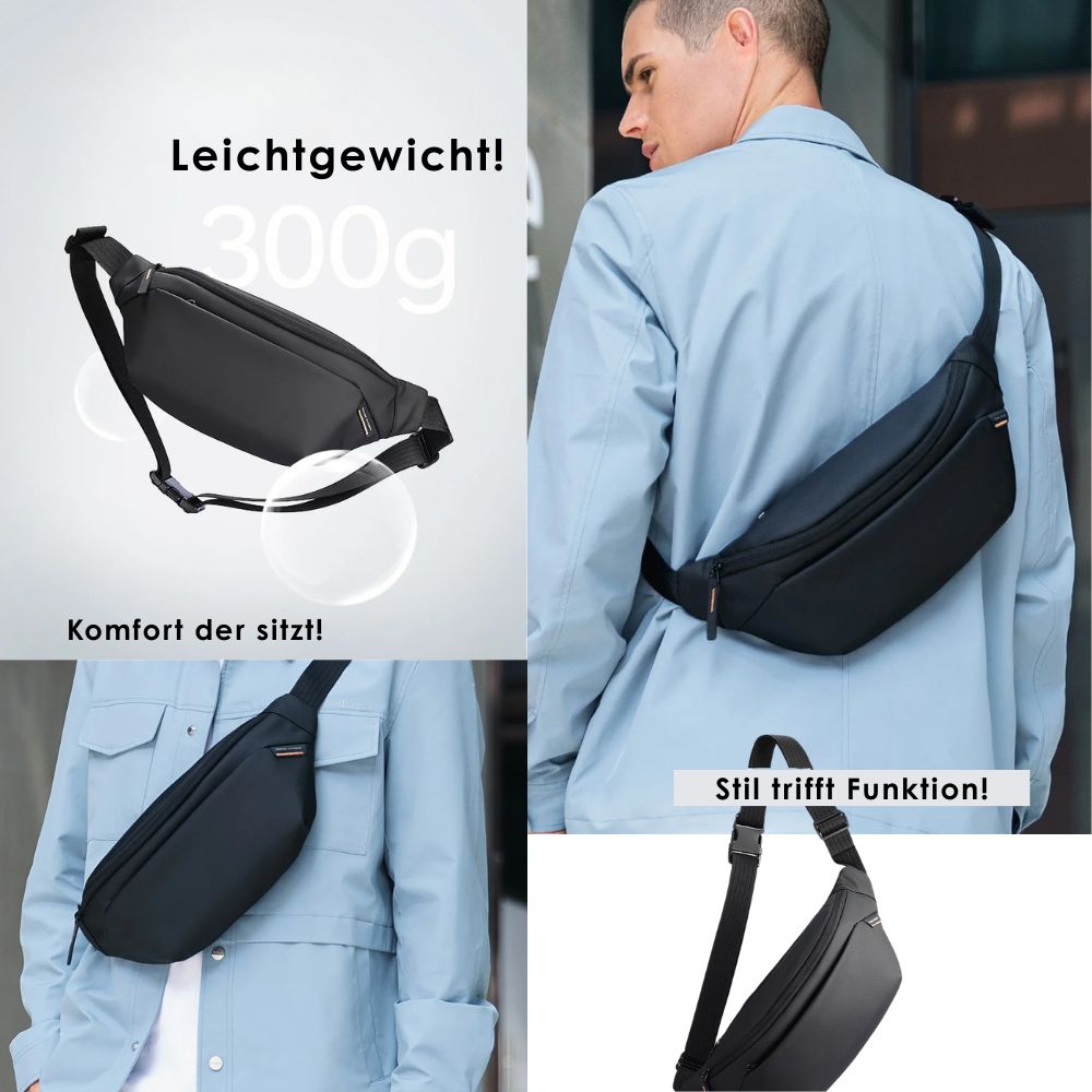 MR8 – Robuste Schulter- & Brusttasche für Alltag & Reisen