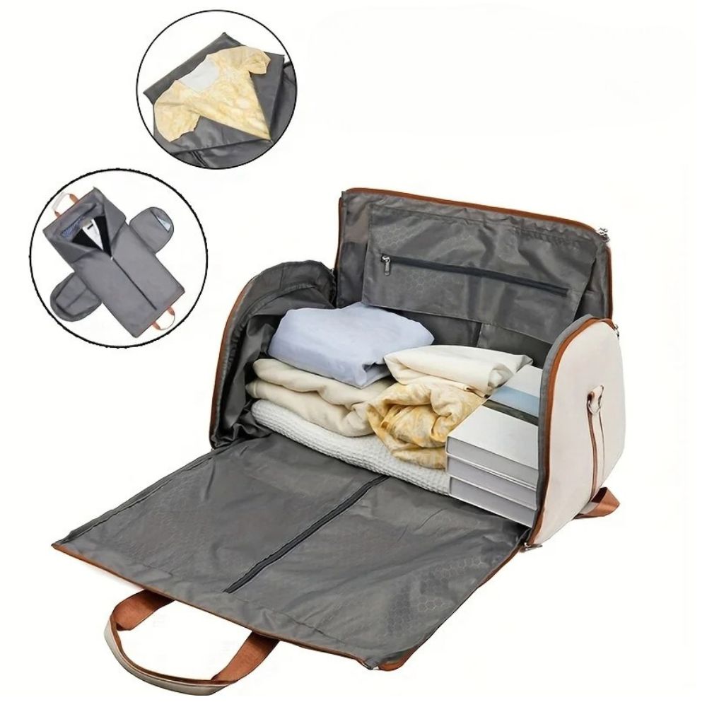 Mara - Reisetasche & Rucksack mit Kleidersack & mehr Platz