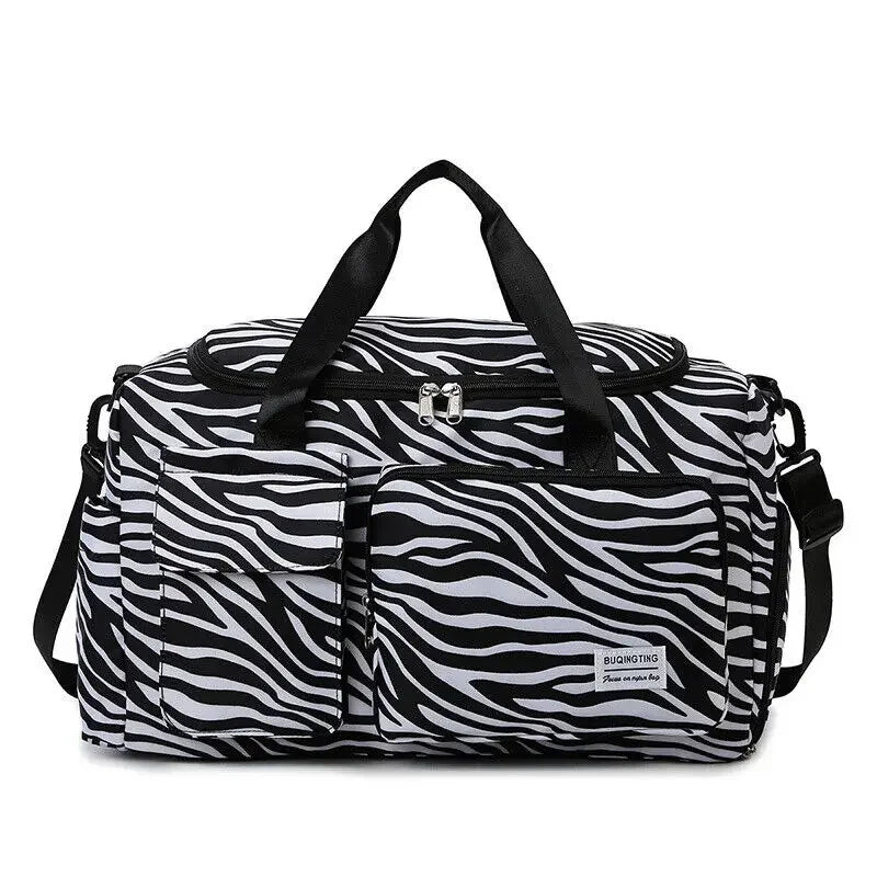 Strandwild - Leoprint & Zebralook Sport-, Reise- & Badetasche
