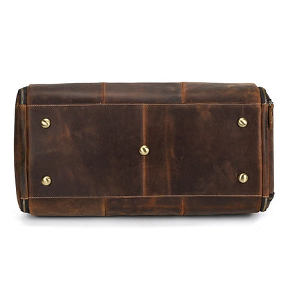 Torben - Vintage Leder-Reisetasche mit Kleidersack